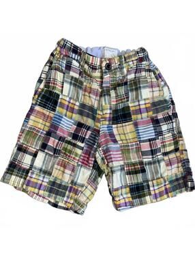 Crewcuts Patchwork Plaid Shorts Boys Size 6